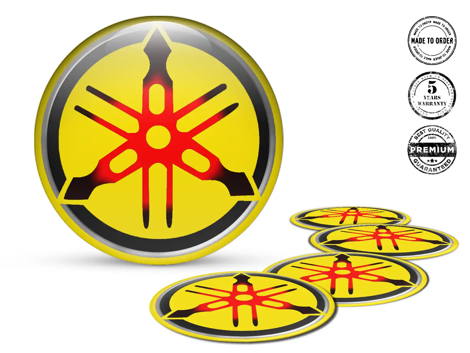 Yamaha Silikonaufkleber Logo Hochwertige Radembleme